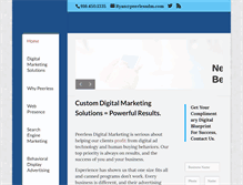 Tablet Screenshot of peerlessdigitalmarketing.com
